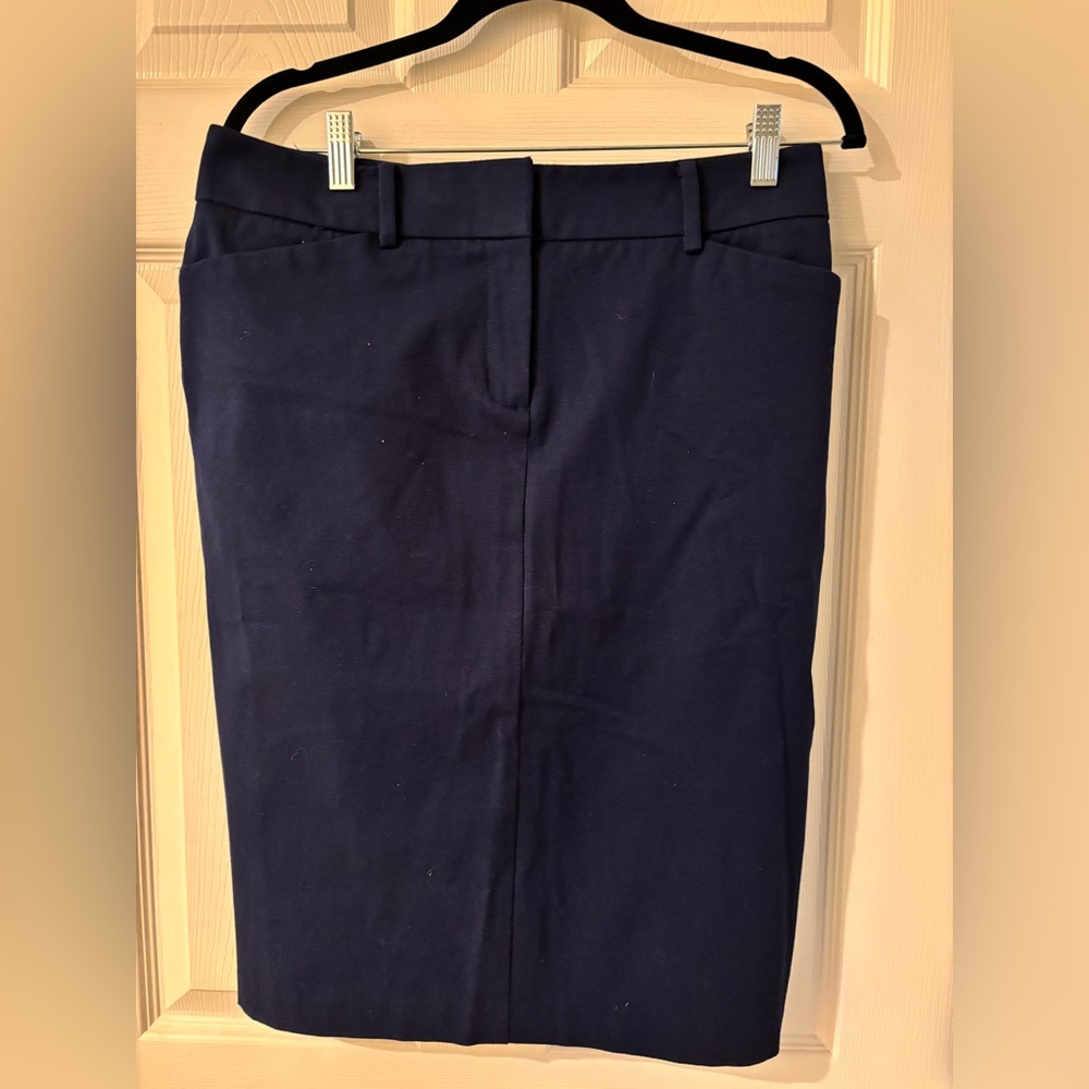 New York & Company Navy Pencil Skirt